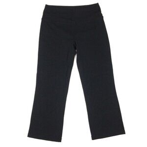 Roots Canada Capri Pants Small Black Activewear Athleisure Minimalist